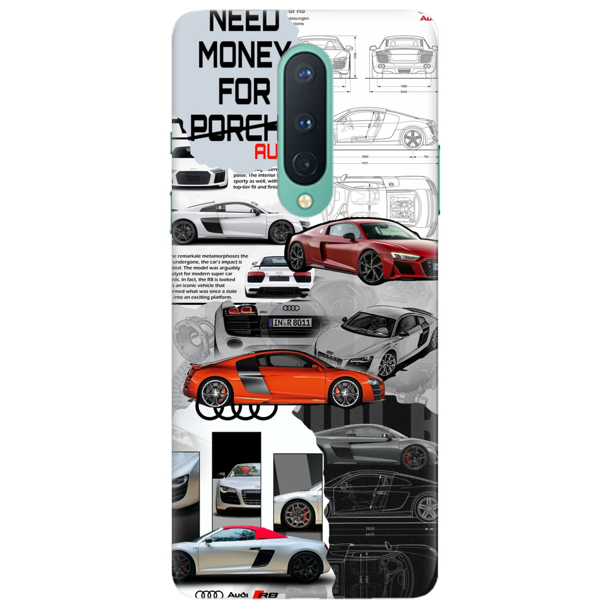 Чехол для OnePlus 8 Audi - фото 1 - Чехлы для телефонов