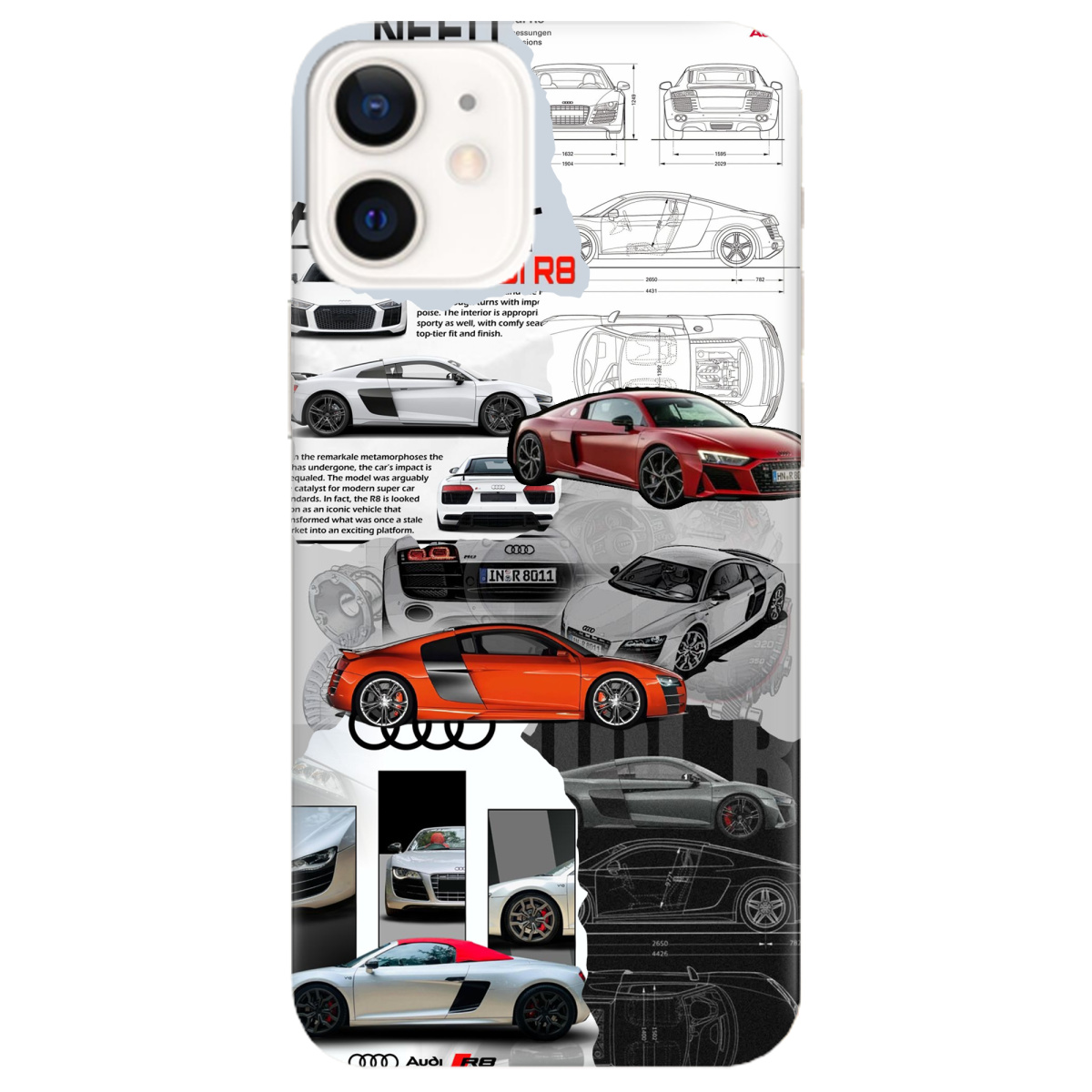 Чохол для Apple iPhone 12 Mini Audi - фото 1 - Чохли для телефонів