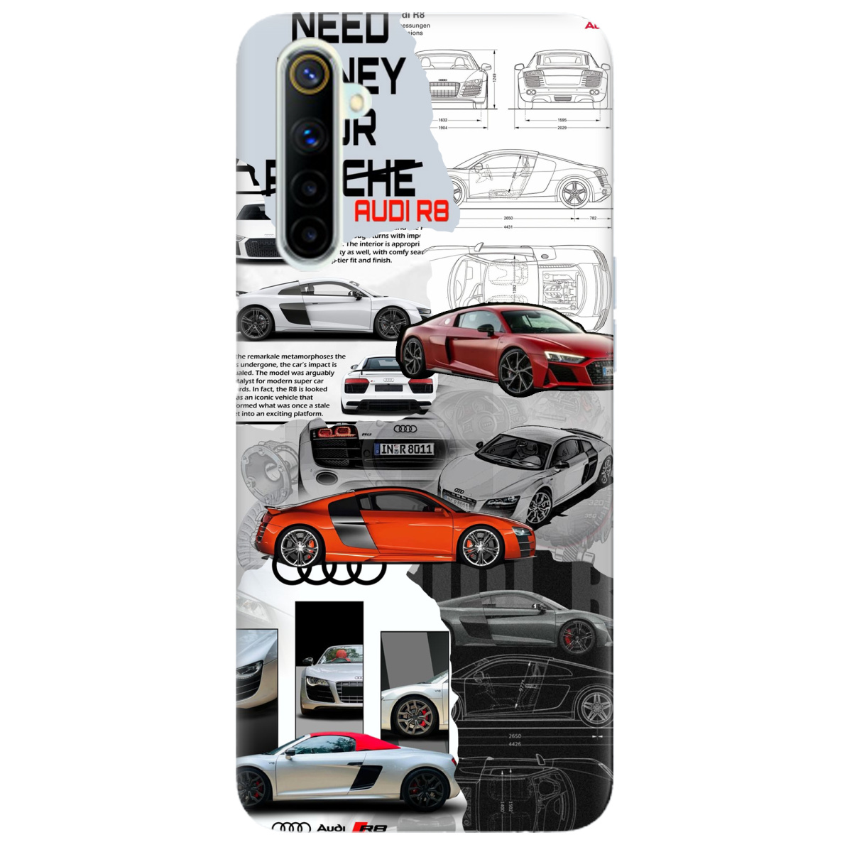 Чехол для Realme 6 Audi - фото 1 - Чехлы для телефонов