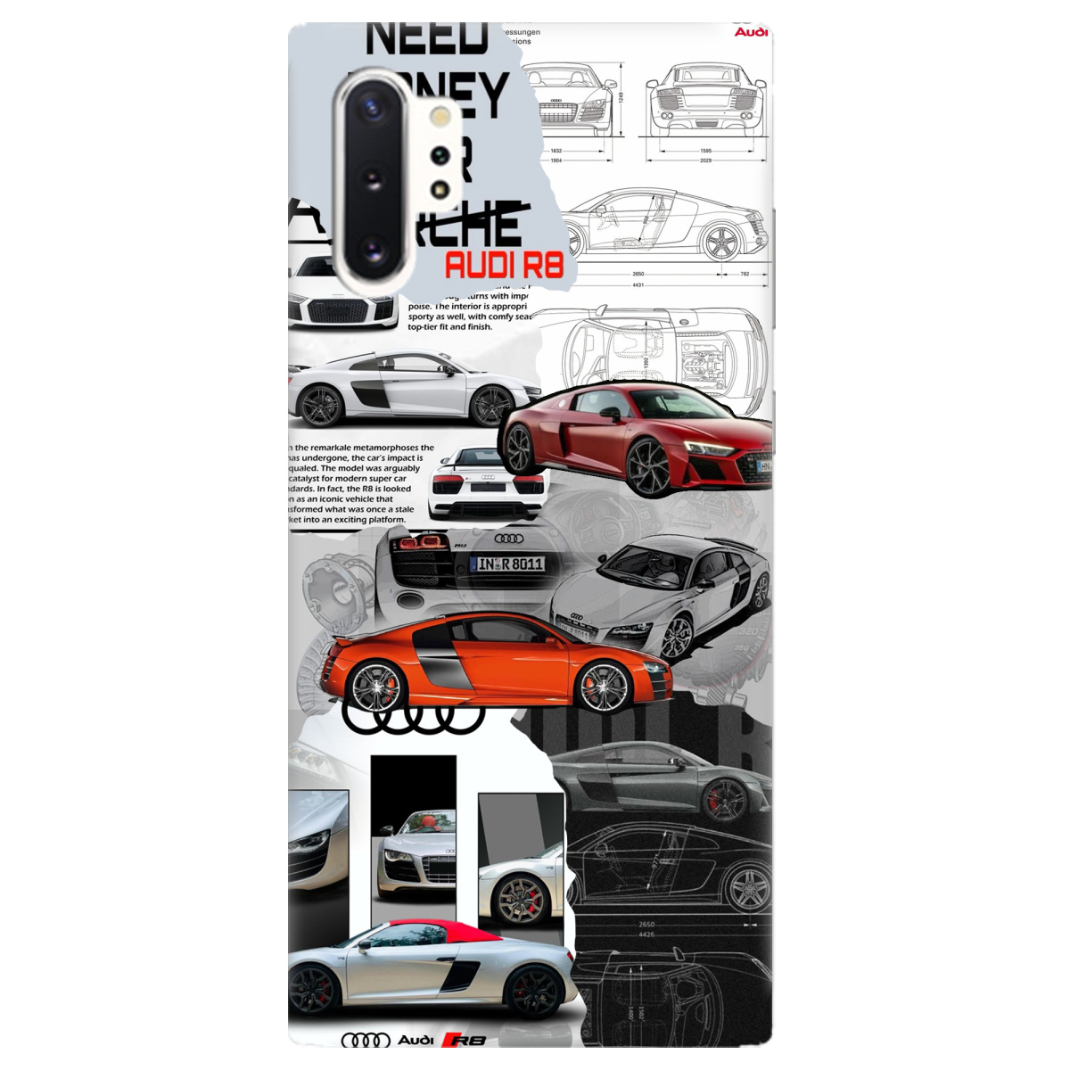 Чехол для Samsung Galaxy Note 10 Plus Audi - фото 1 Чехол для Samsung Galaxy Note 10 Plus Audi - фото 1 - Чехлы для телефонов