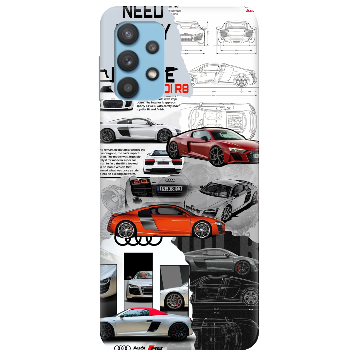 Чехол для Samsung Galaxy A32 4G Audi - фото 1 Чехол для Samsung Galaxy A32 4G Audi - фото 1 - Чехлы для телефонов