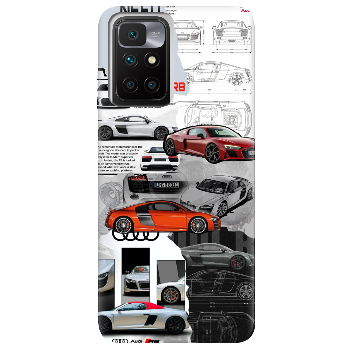 Чехол для Xiaomi Redmi 10 Audi - фото 1 - Чехлы для телефонов