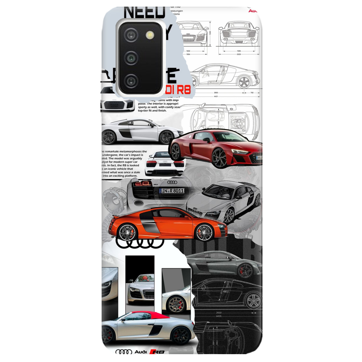 Чохол для Samsung Galaxy A03s Audi - фото 1 - Чохли для телефонів