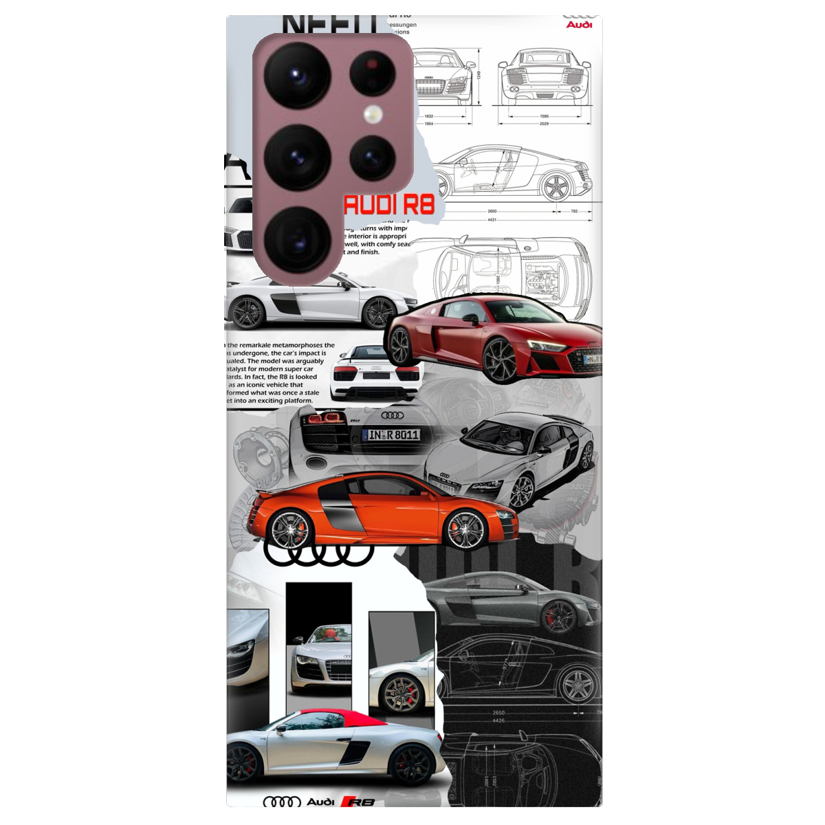 Чехол для Samsung Galaxy S22 Ultra Audi - фото 1 Чехол для Samsung Galaxy S22 Ultra Audi - фото 1 - Чехлы для телефонов