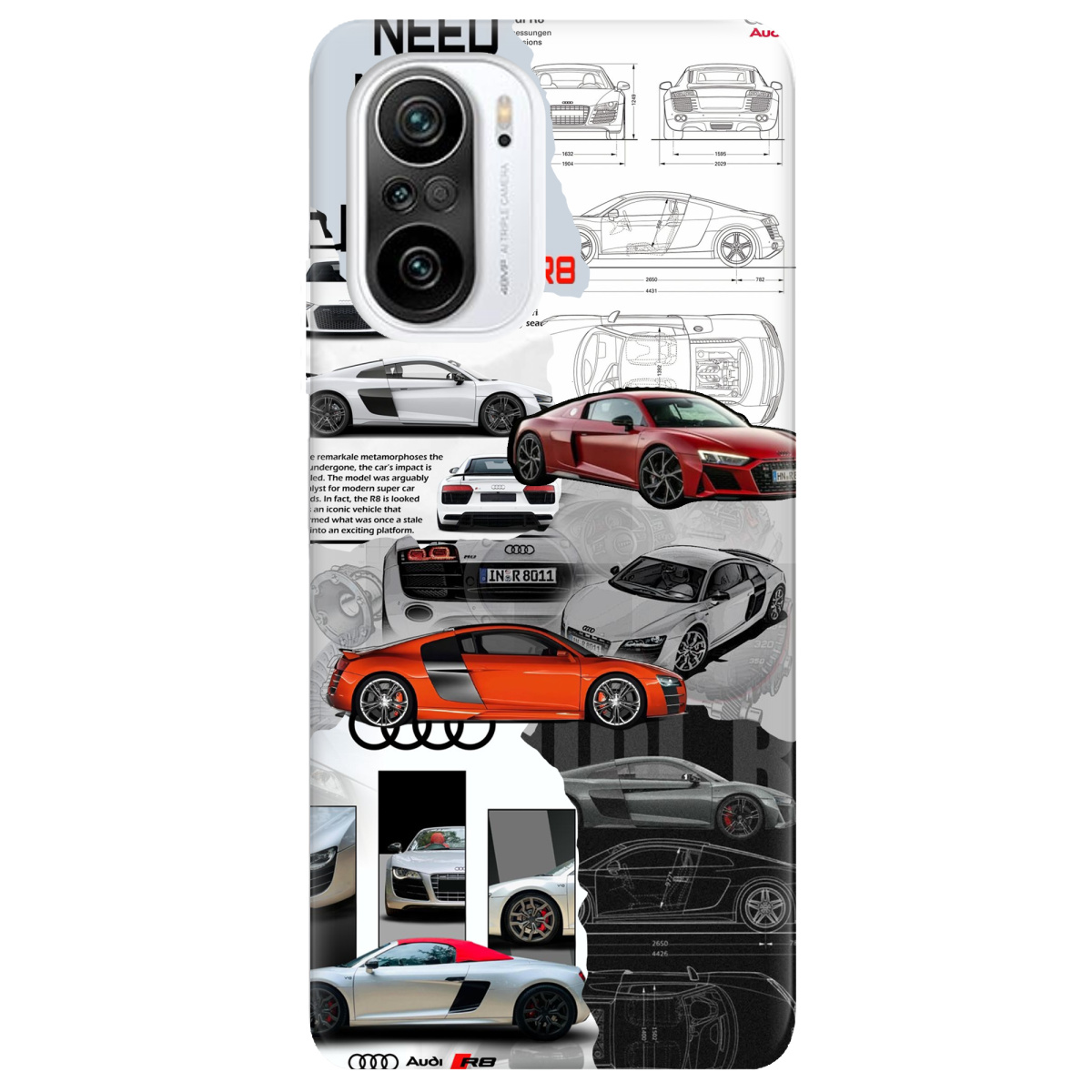 Чехол для Xiaomi Poco F3 Audi - фото 1 - Чехлы для телефонов