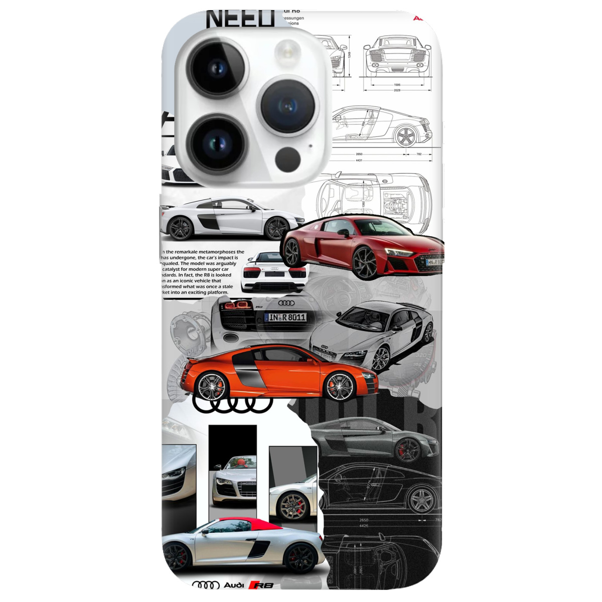 Чехол для Apple iPhone 14 Pro Max Audi - фото 1 Чехол для Apple iPhone 14 Pro Max Audi - фото 1 - Чехлы для телефонов