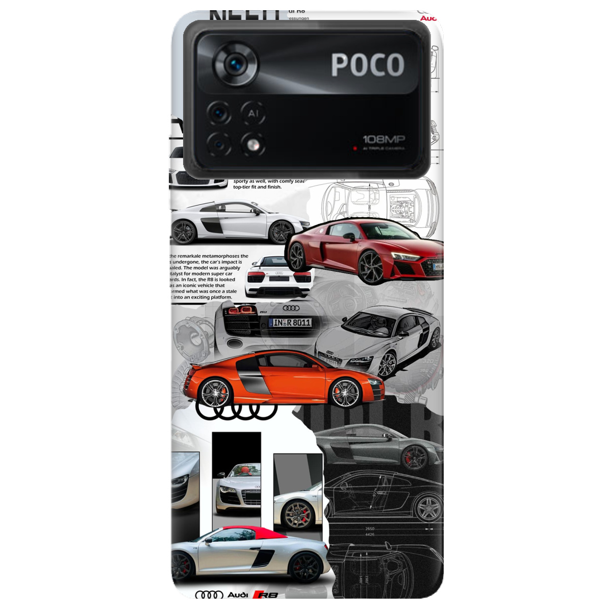 Чохол для Xiaomi Poco X4 Pro 5G Audi - фото 1 - Чохли для телефонів