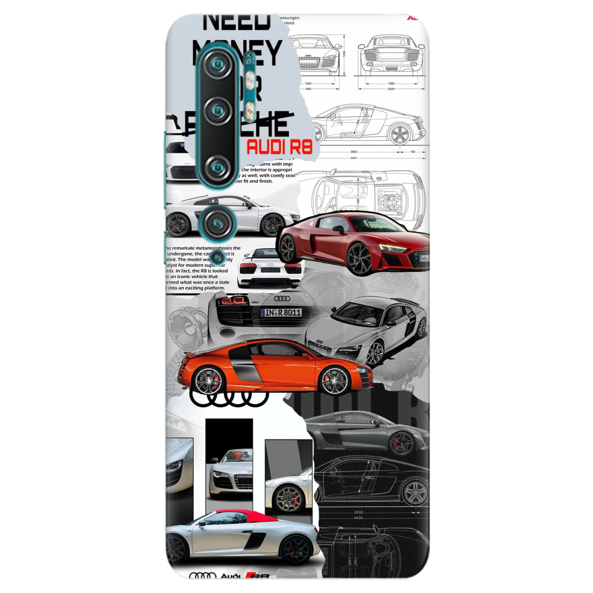 Чохол для Xiaomi Mi Note 10 Pro Audi - фото 1 - Чохли для телефонів