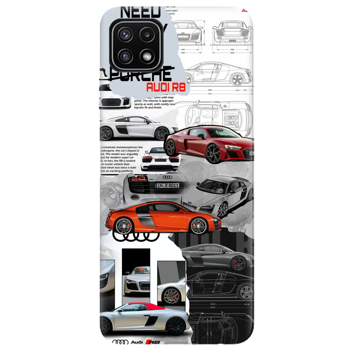 Чохол для Samsung Galaxy A22 5G Audi - фото 1 - Чохли для телефонів