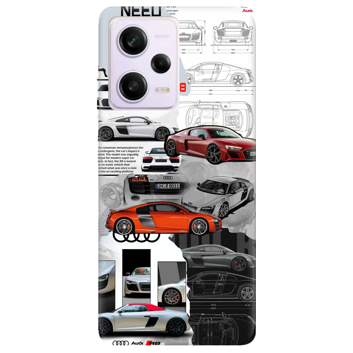 Чохол для Xiaomi Redmi Note 12 Pro 5G Audi - фото 1 - Чохли для телефонів