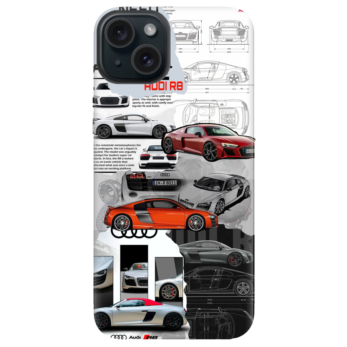 Чехол для Apple iPhone 15 Audi - фото 1 - Чехлы для телефонов