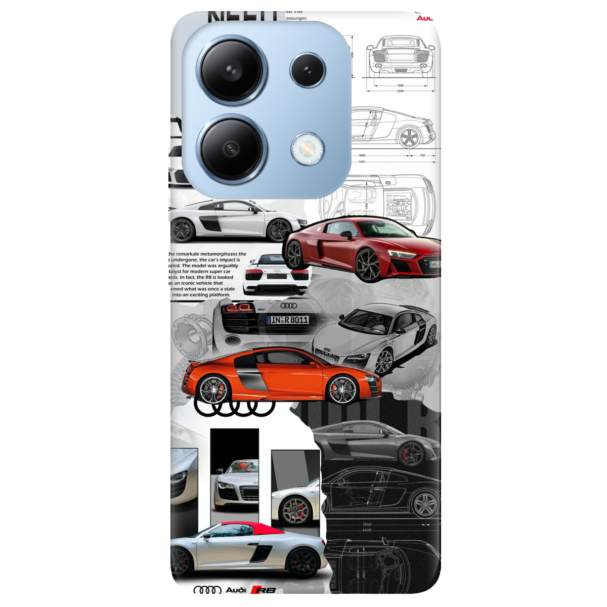 Чохол для Xiaomi Redmi Note 13 4G Audi - фото 1 - Чохли для телефонів