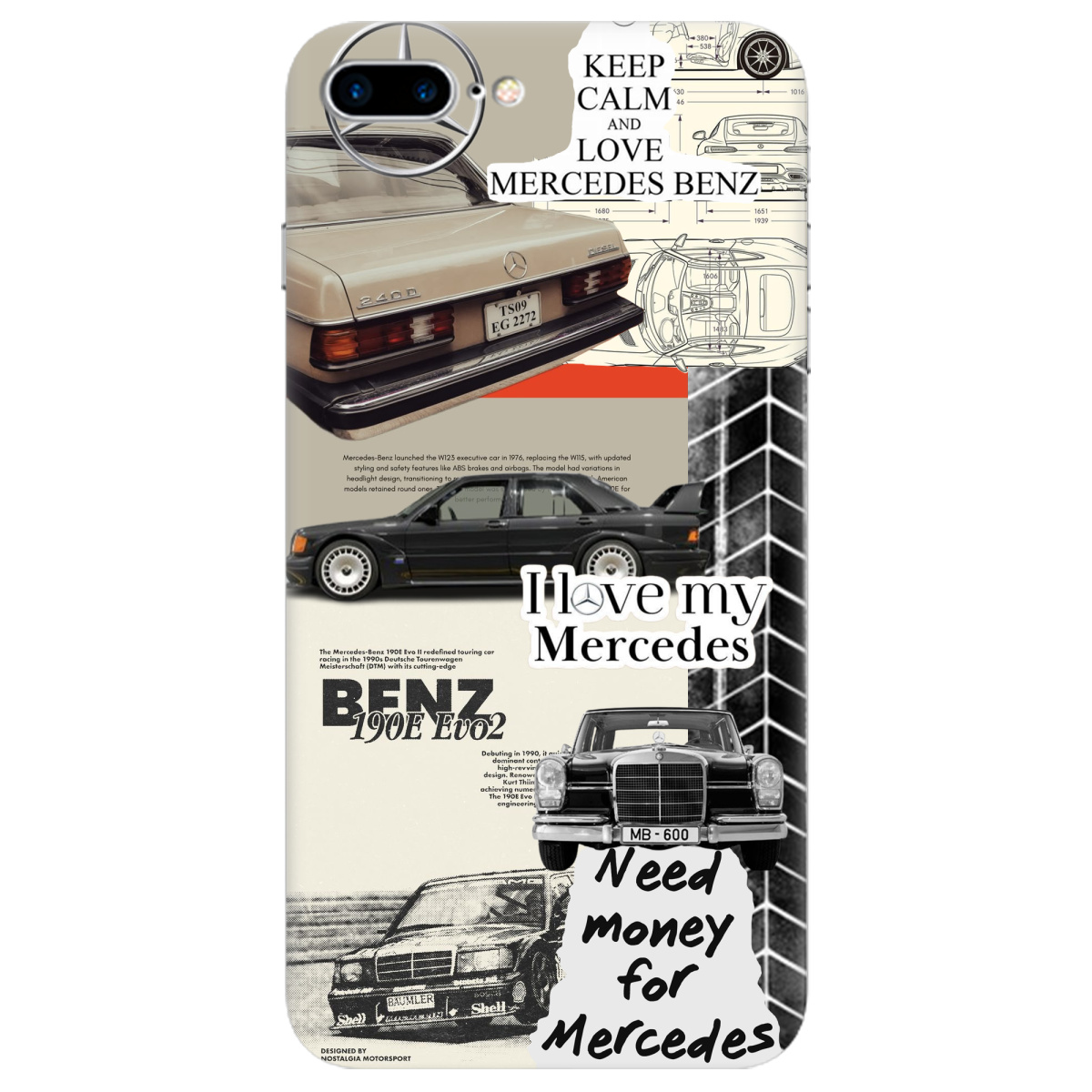 Чехол для Apple iPhone 7 Plus Mercedes - фото 1 Чехол для Apple iPhone 7 Plus Mercedes - фото 1 - Чехлы для телефонов