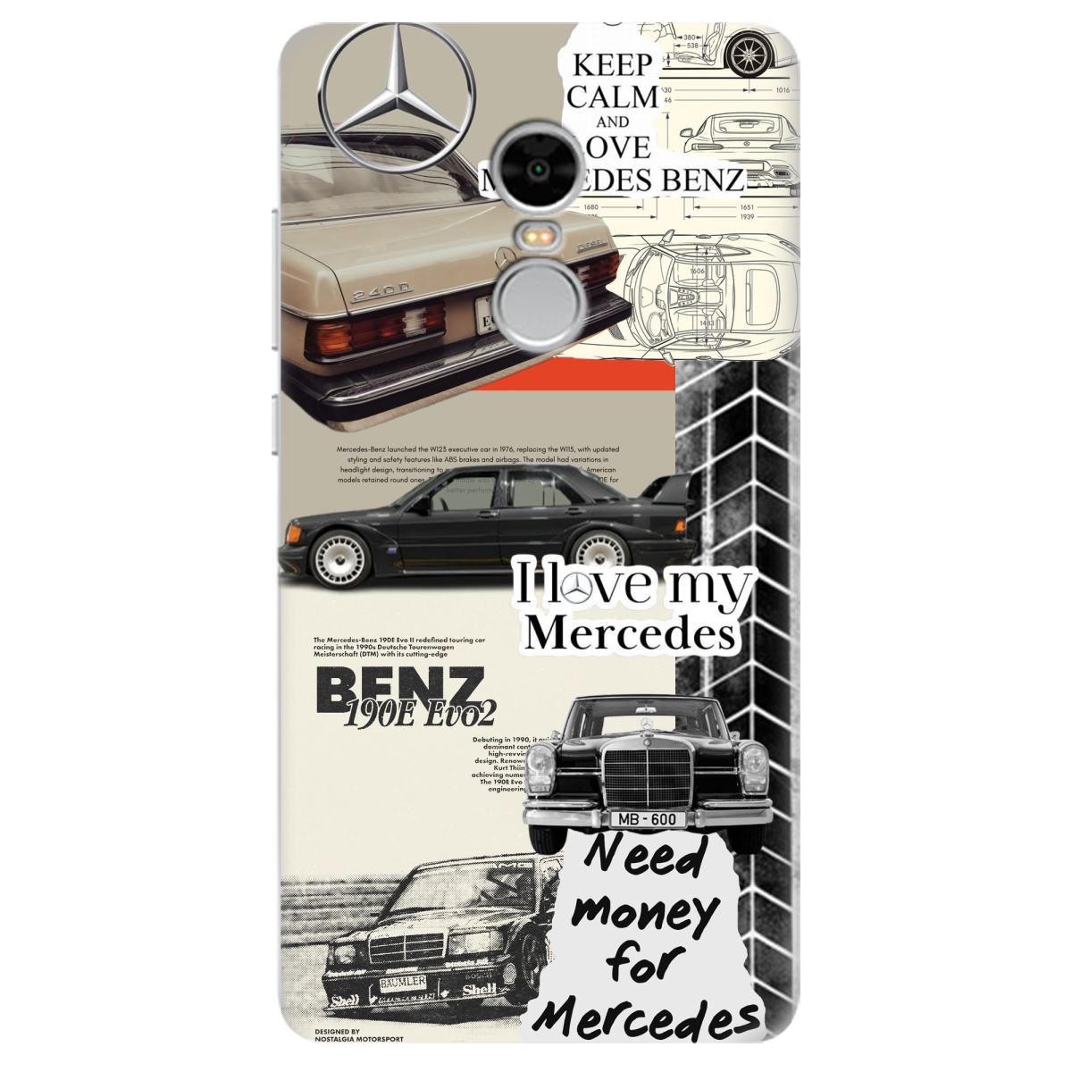 Чехол для Xiaomi Redmi Note 4 Mercedes - фото 1 - Чехлы для телефонов