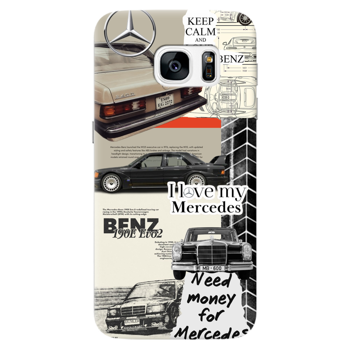 Чехол для Samsung Galaxy S7 Mercedes - фото 1 - Чехлы для телефонов