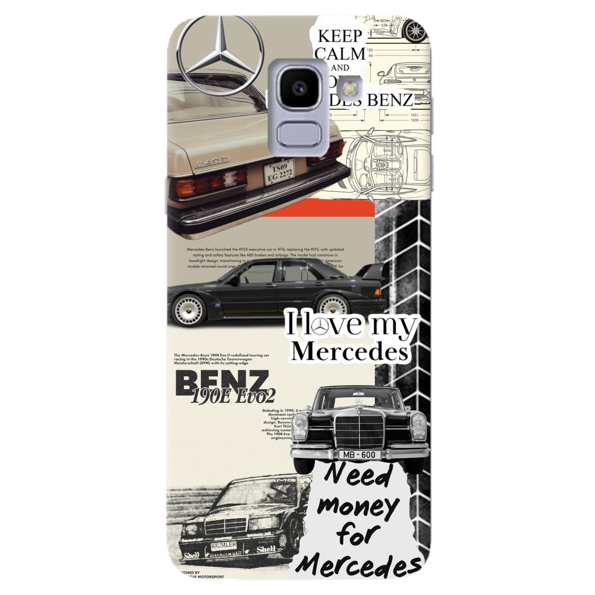 Чехол для Samsung Galaxy J6 2018 Mercedes - фото 1 - Чехлы для телефонов