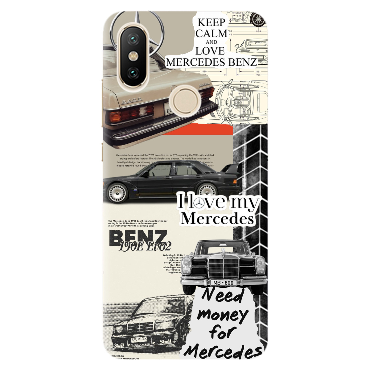 Чехол для Xiaomi Mi A2 Lite Mercedes - фото 1 - Чехлы для телефонов