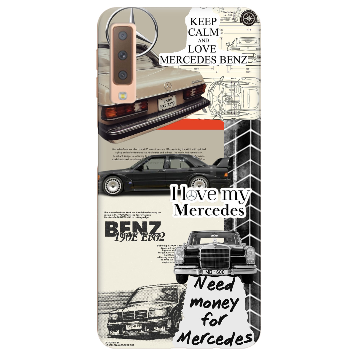 Чехол для Samsung Galaxy A7 2018 Mercedes - фото 1 - Чехлы для телефонов