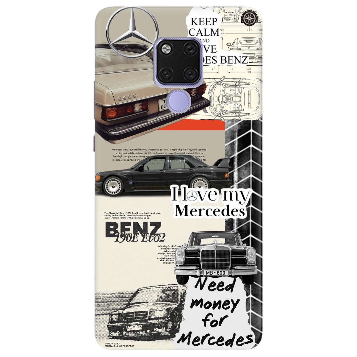 Чехол для Huawei Mate 20 Mercedes - фото 1 - Чехлы для телефонов