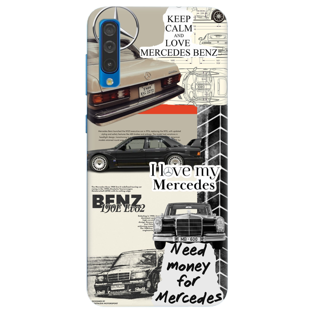 Чехол для Samsung Galaxy A50 Mercedes - фото 1 Чехол для Samsung Galaxy A50 Mercedes - фото 1 - Чехлы для телефонов