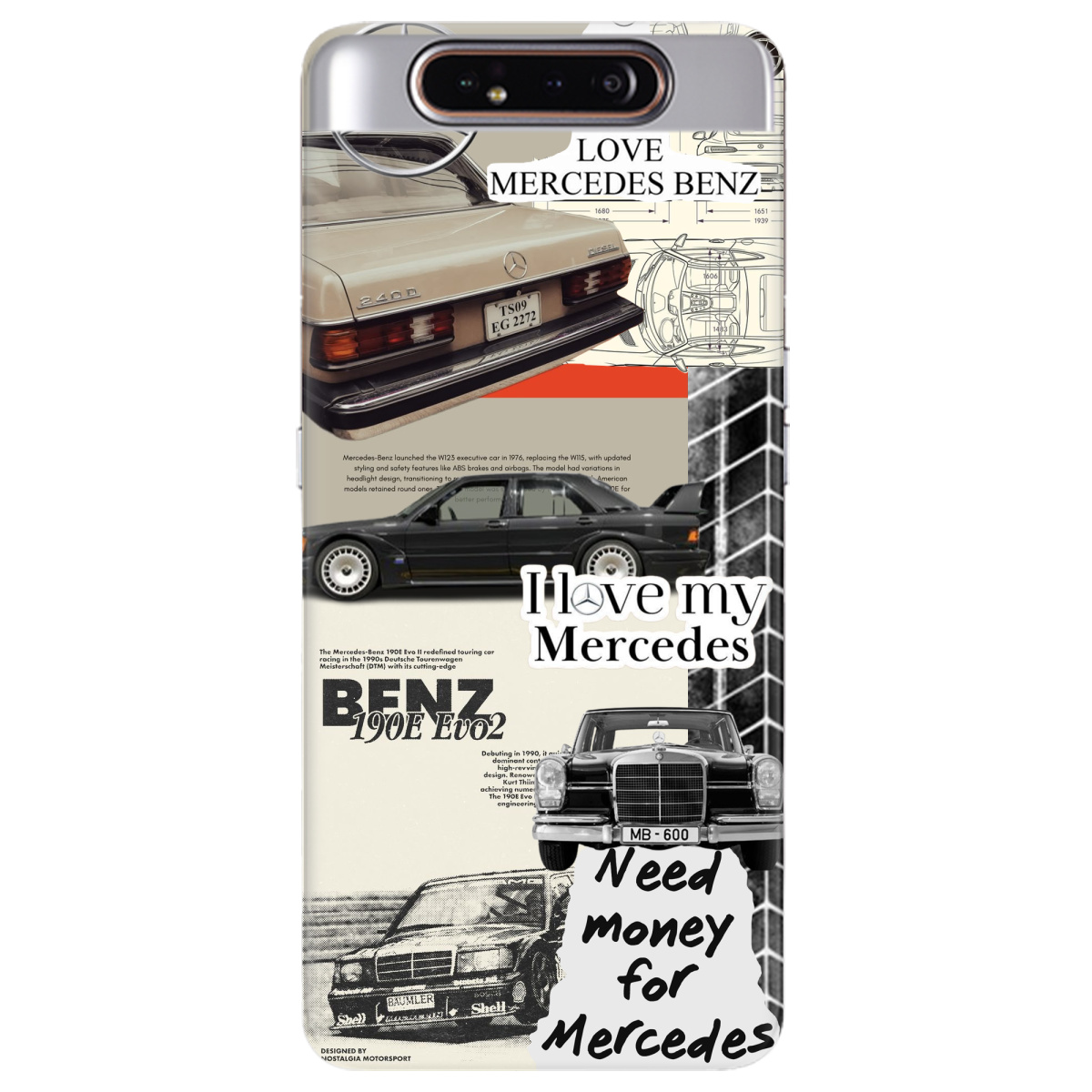 Чохол для Samsung Galaxy A80 Mercedes - фото 1 - Чохли для телефонів