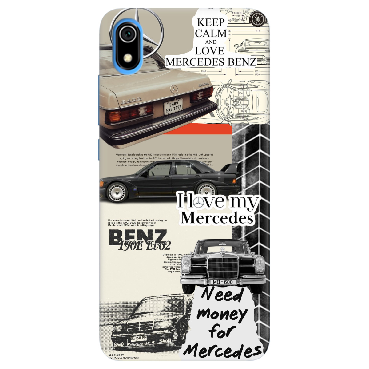 Чохол для Xiaomi Redmi 7A Mercedes - фото 1 Чохол для Xiaomi Redmi 7A Mercedes - фото 1 - Чохли для телефонів