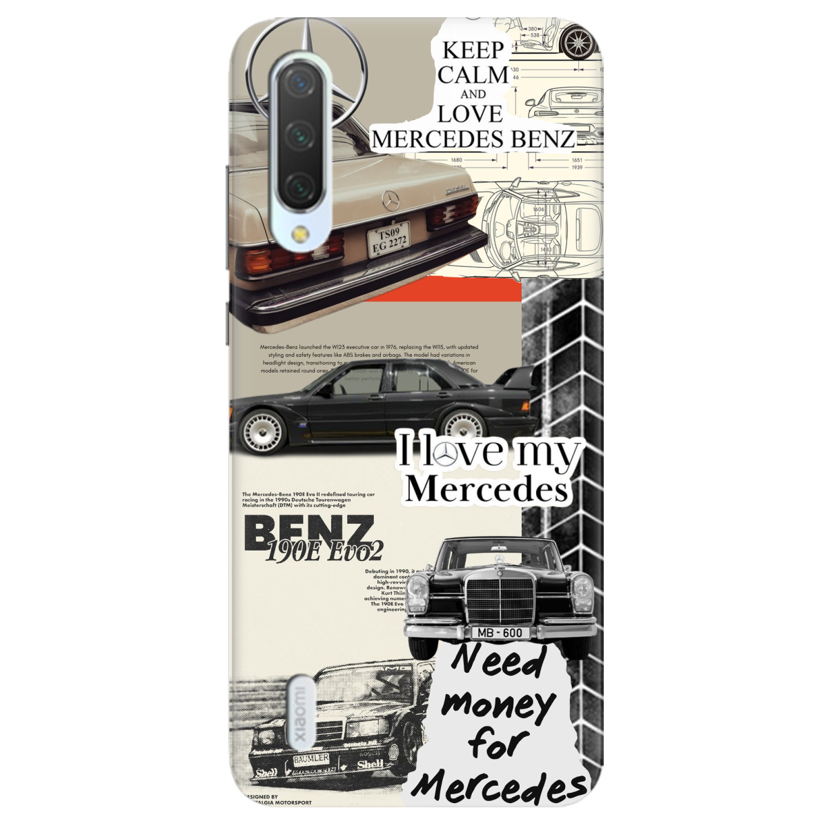 Чохол для Xiaomi Mi A3 Mercedes - фото 1 Чохол для Xiaomi Mi A3 Mercedes - фото 1 - Чохли для телефонів