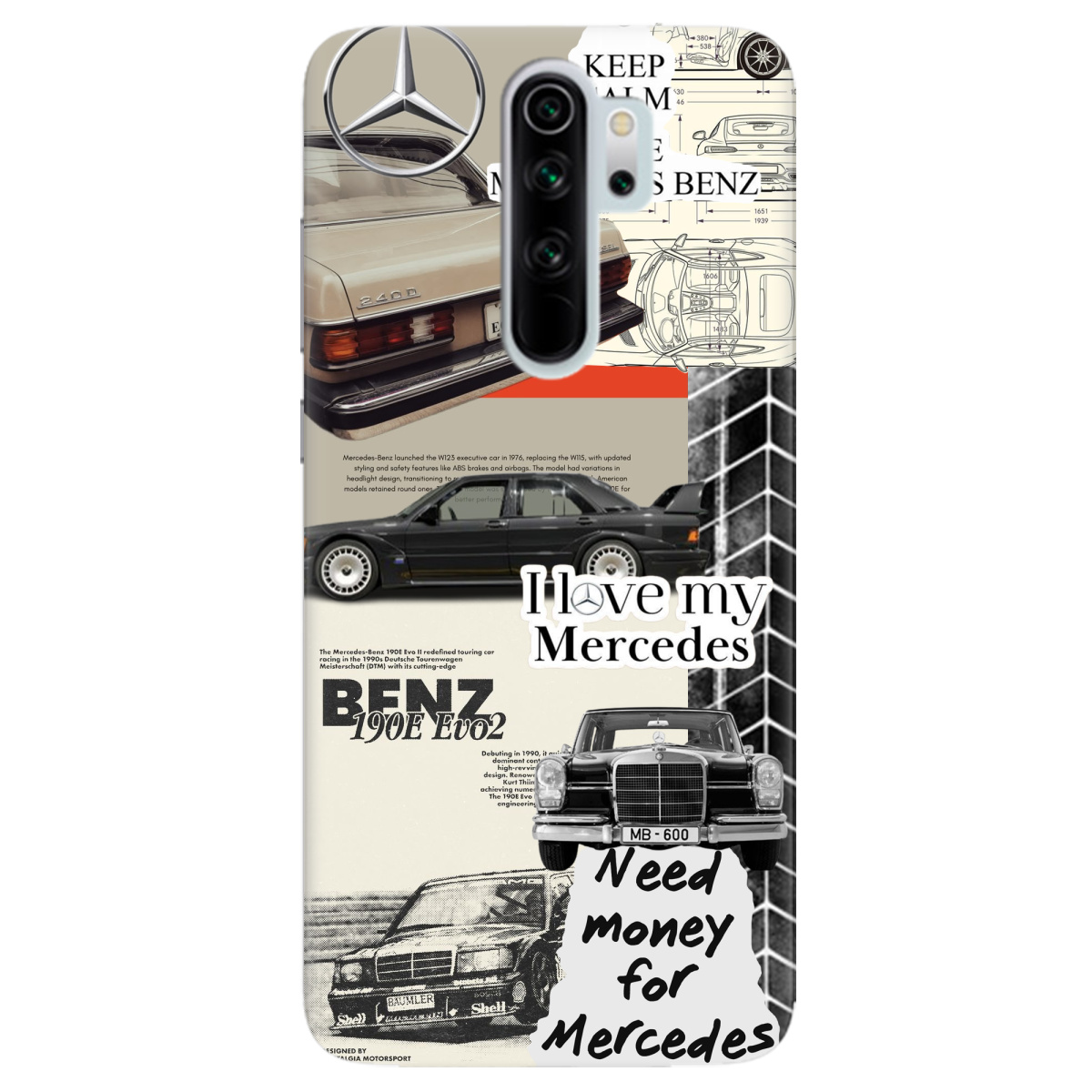 Чехол для Xiaomi Redmi Note 8 Pro Mercedes - фото 1 - Чехлы для телефонов