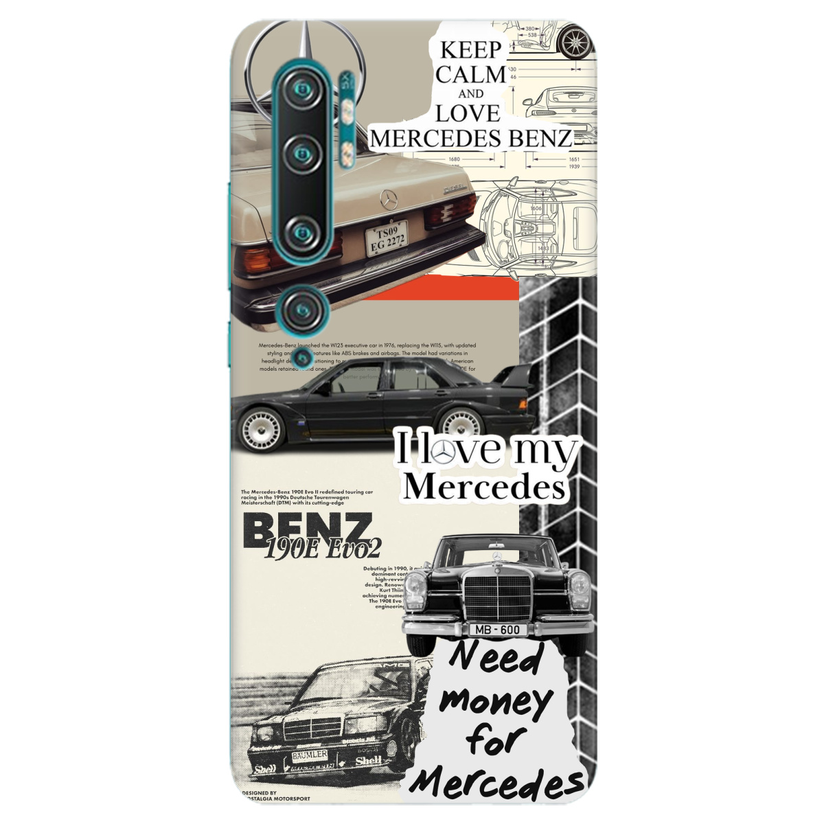 Чехол для Xiaomi Mi Note 10 Mercedes - фото 1 - Чехлы для телефонов