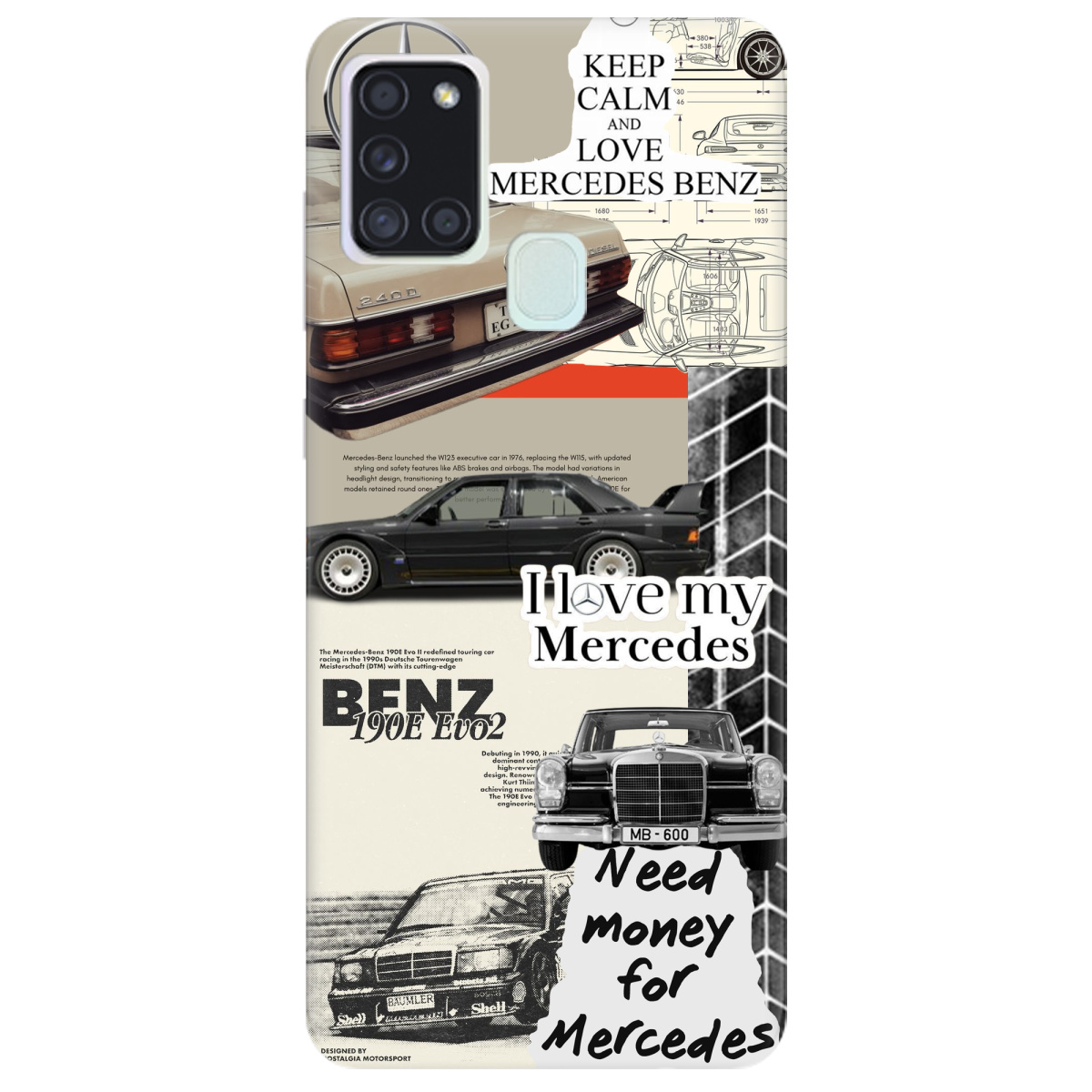 Чохол для Samsung Galaxy A21s Mercedes - фото 1 - Чохли для телефонів