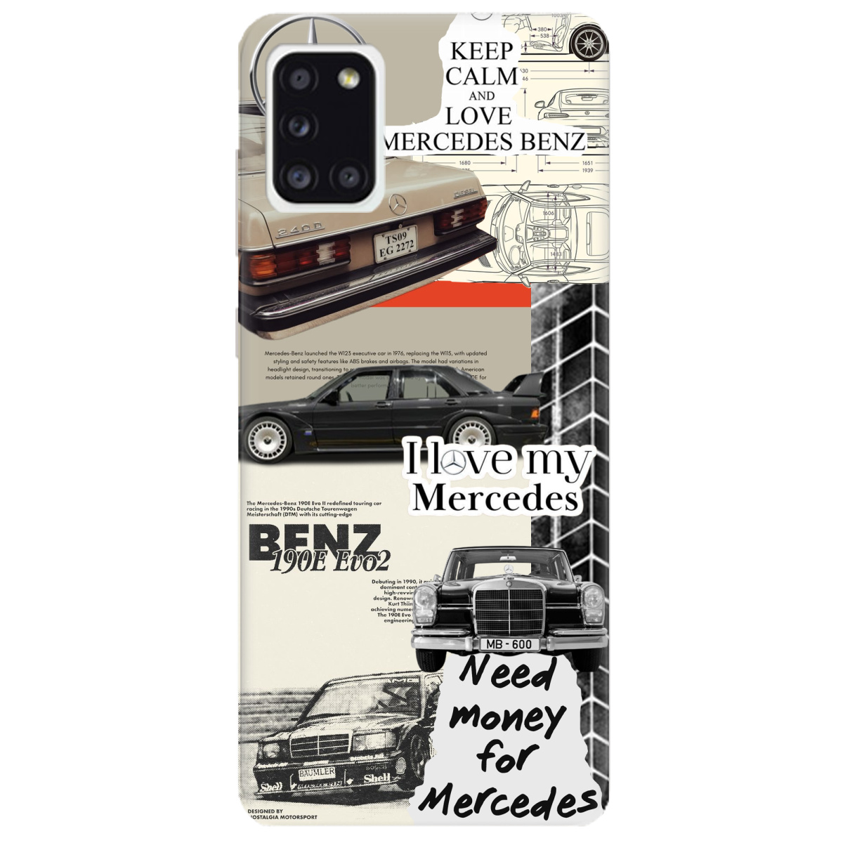 Чехол для Samsung Galaxy A31 Mercedes - фото 1 Чехол для Samsung Galaxy A31 Mercedes - фото 1 - Чехлы для телефонов