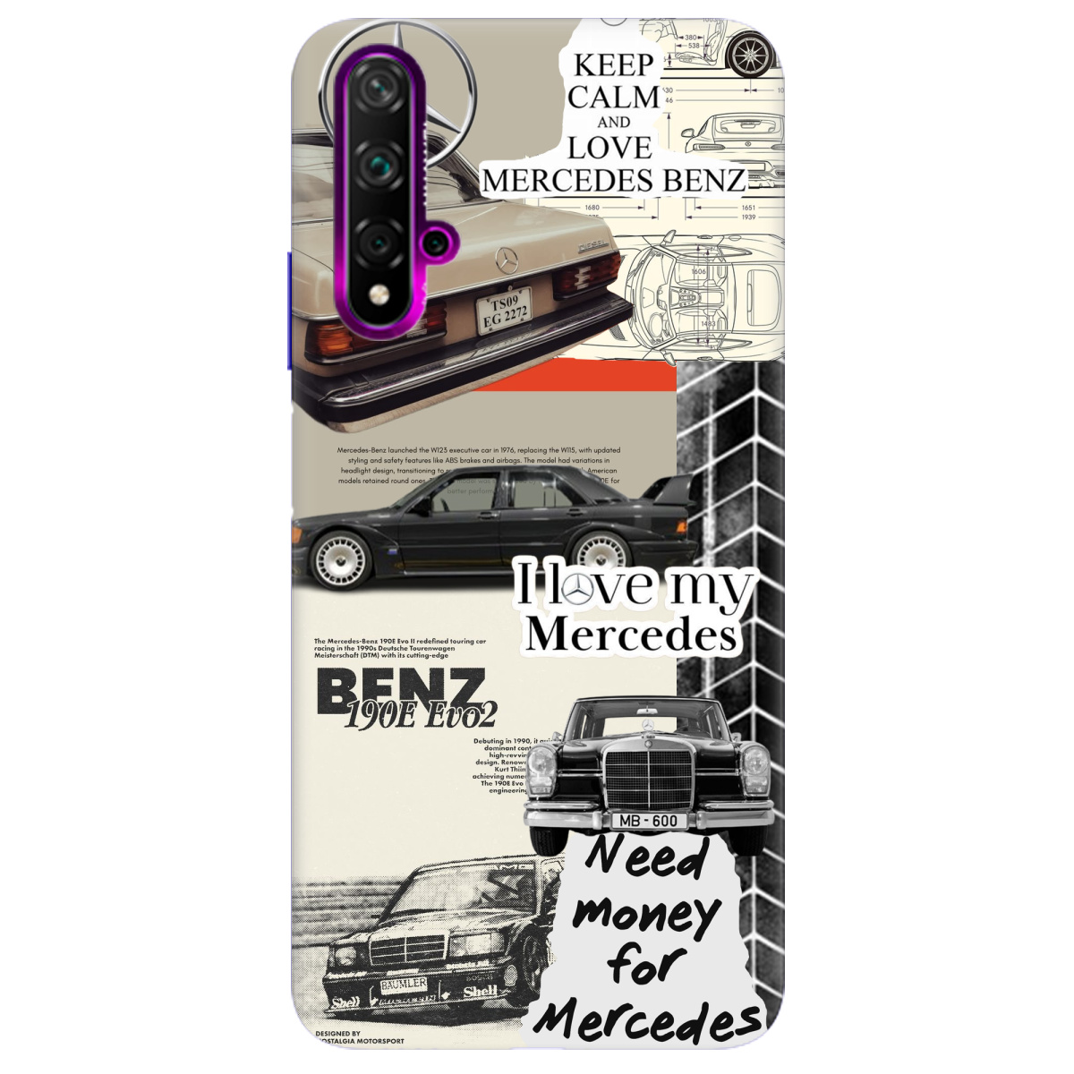 Чехол для Huawei Nova 5T Mercedes - фото 1 - Чехлы для телефонов