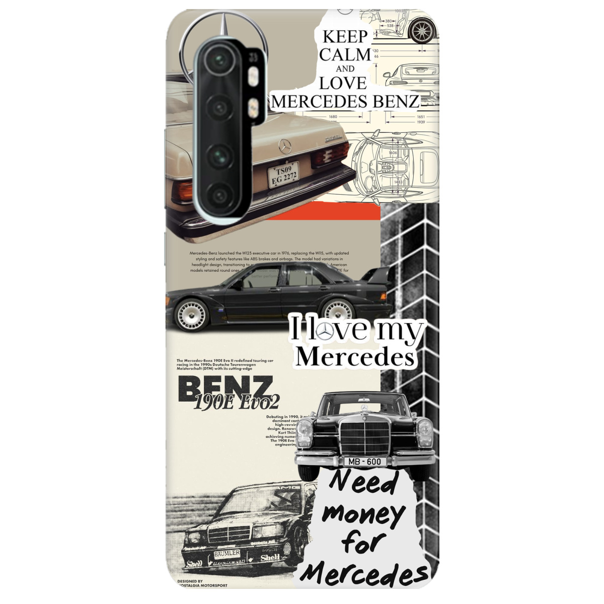 Чехол для Xiaomi Mi Note 10 Lite Mercedes - фото 1 - Чехлы для телефонов