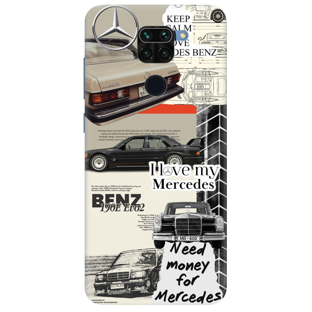 Чехол для Xiaomi Redmi Note 9 Mercedes - фото 1 Чехол для Xiaomi Redmi Note 9 Mercedes - фото 1 - Чехлы для телефонов