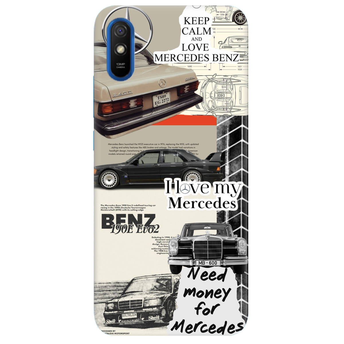 Чохол для Xiaomi Redmi 9A Mercedes - фото 1 Чохол для Xiaomi Redmi 9A Mercedes - фото 1 - Чохли для телефонів