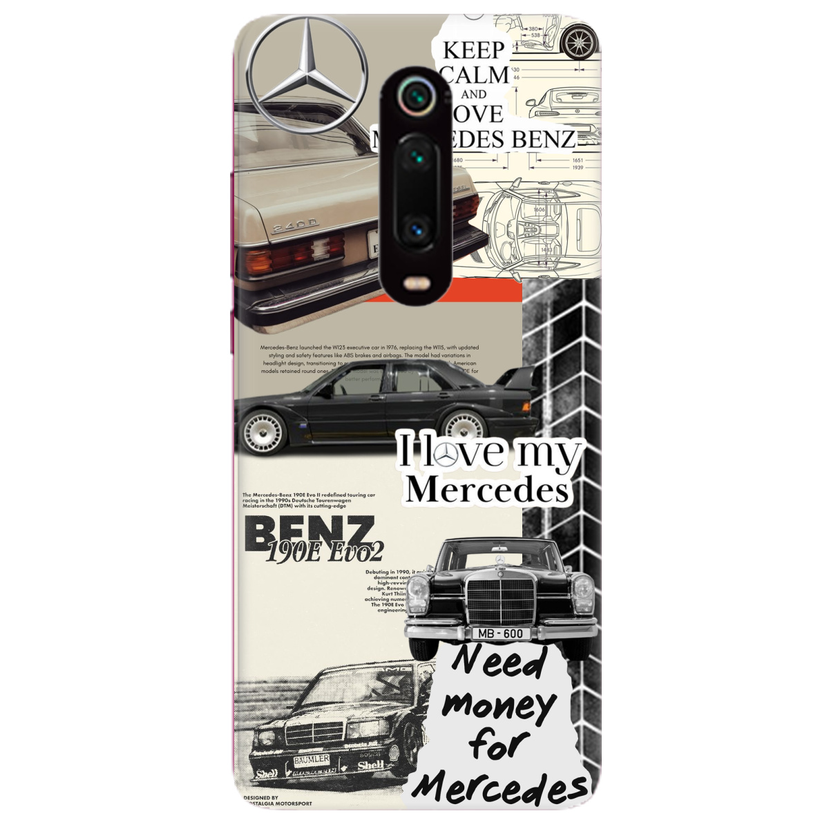 Чохол для Xiaomi Mi 9T Mercedes - фото 1 Чохол для Xiaomi Mi 9T Mercedes - фото 1 - Чохли для телефонів