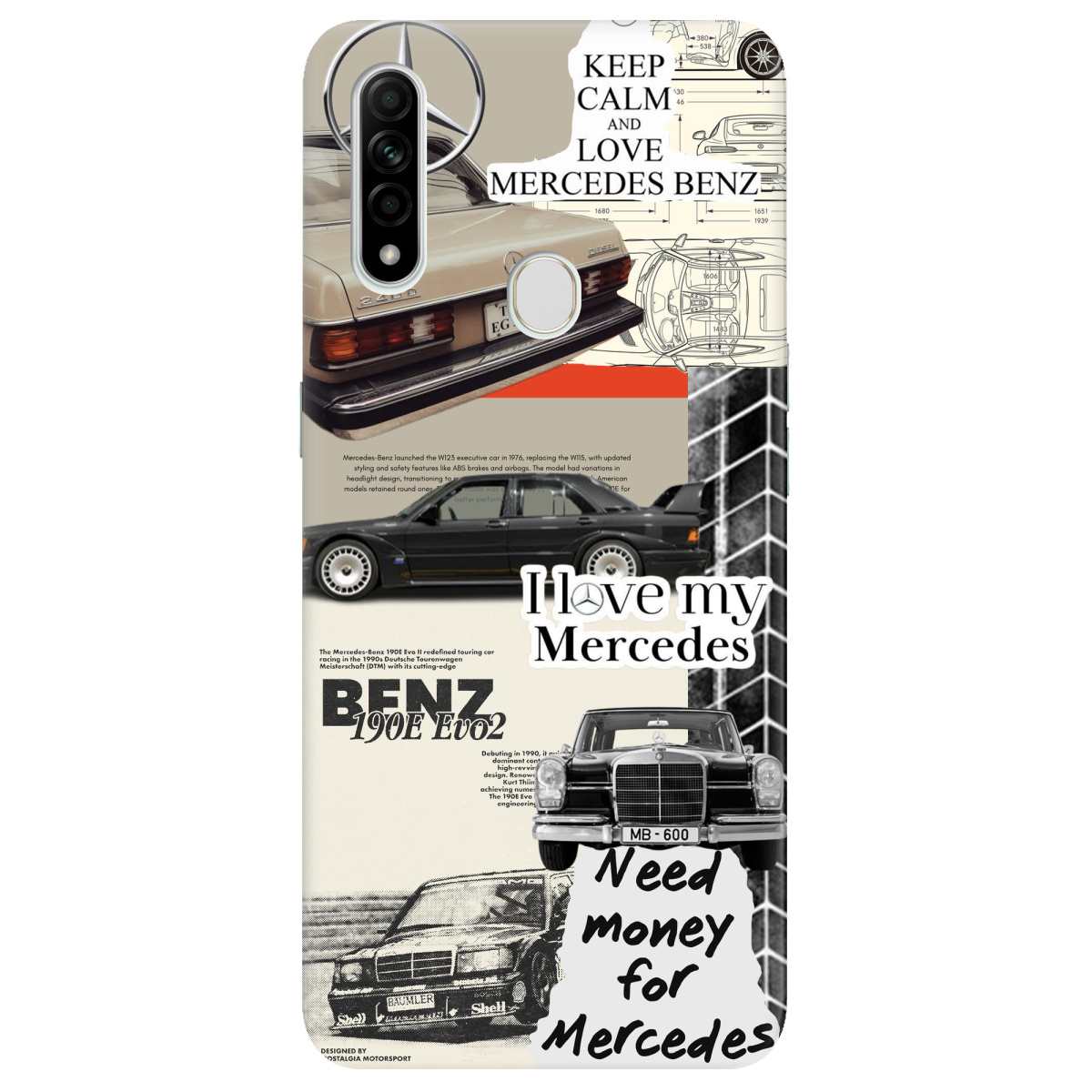 Чехол для Oppo A31 Mercedes - фото 1 - Чехлы для телефонов