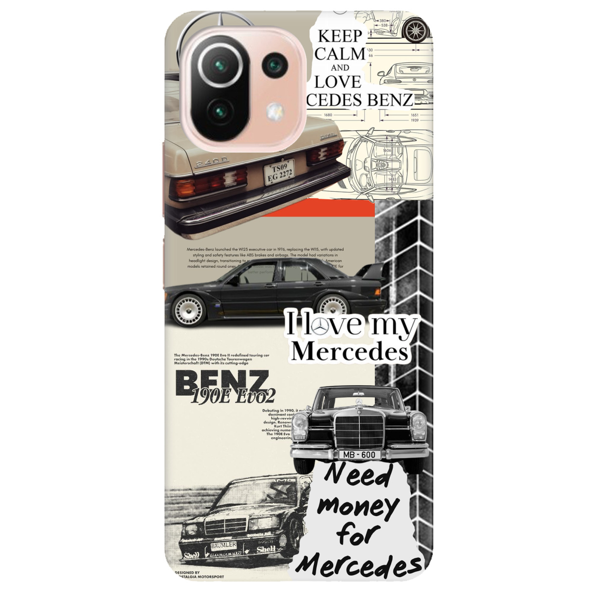 Чехол для Xiaomi Mi 11 lite Mercedes - фото 1 - Чехлы для телефонов