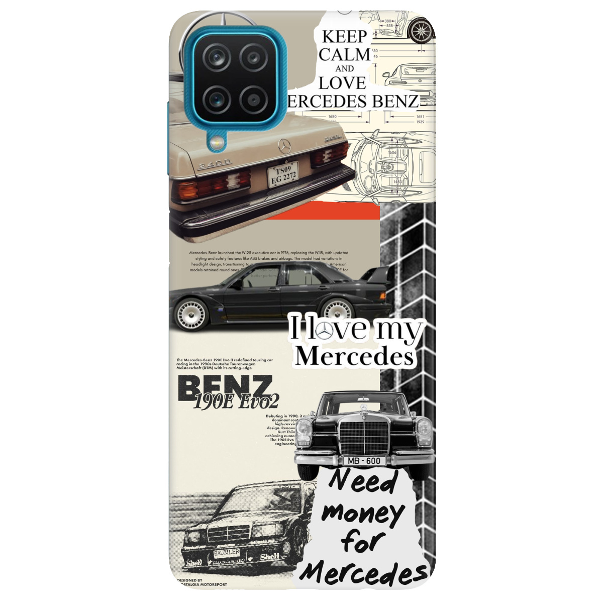 Чехол для Samsung Galaxy A12 4G Mercedes - фото 1 Чехол для Samsung Galaxy A12 4G Mercedes - фото 1 - Чехлы для телефонов