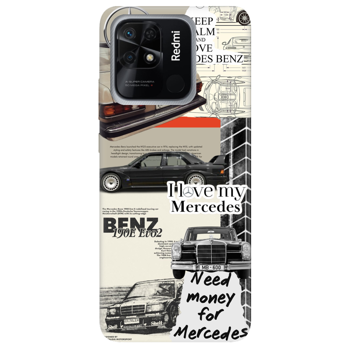 Чохол для Xiaomi Redmi 10C Mercedes - фото 1 - Чохли для телефонів