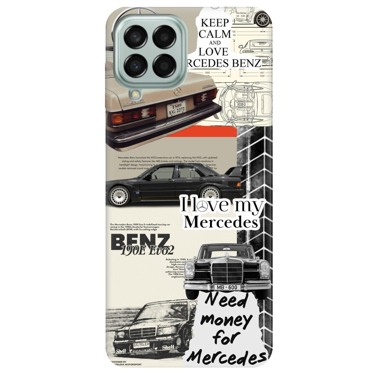 Чохол для Samsung Galaxy M53 Mercedes - фото 1 - Чохли для телефонів