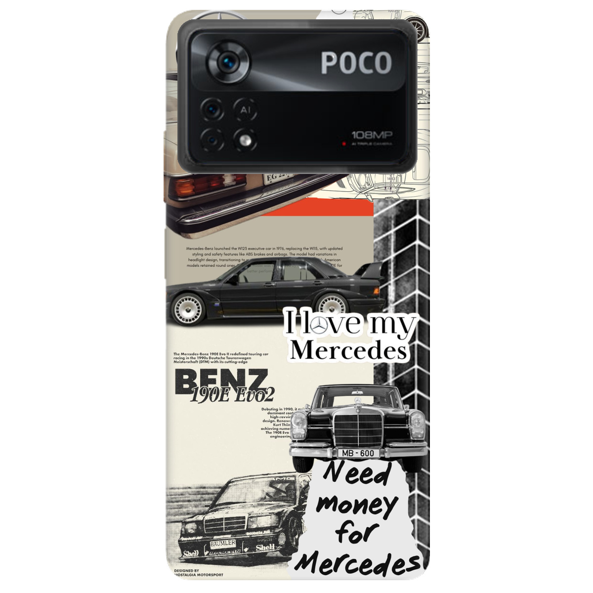 Чехол для Xiaomi Poco X4 Pro 5G Mercedes - фото 1 - Чехлы для телефонов