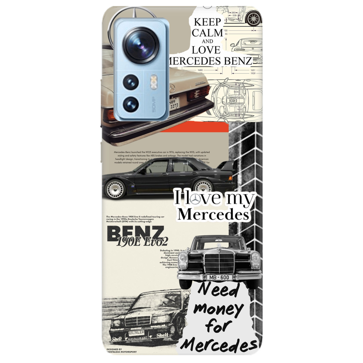 Чехол для Xiaomi 12X Mercedes - фото 1 - Чехлы для телефонов