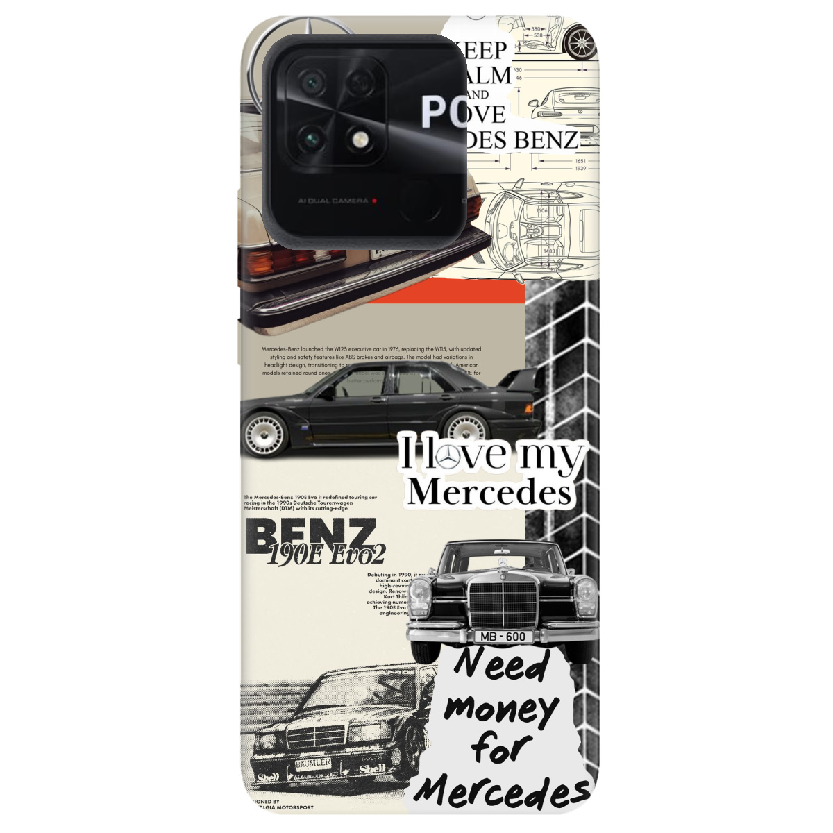 Чехол для Xiaomi Poco C40 Mercedes - фото 1 Чехол для Xiaomi Poco C40 Mercedes - фото 1 - Чехлы для телефонов