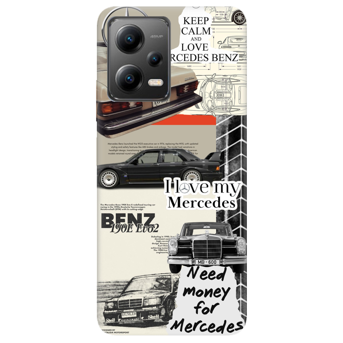 Чехол для Xiaomi Poco X5 5G Mercedes - фото 1 - Чехлы для телефонов