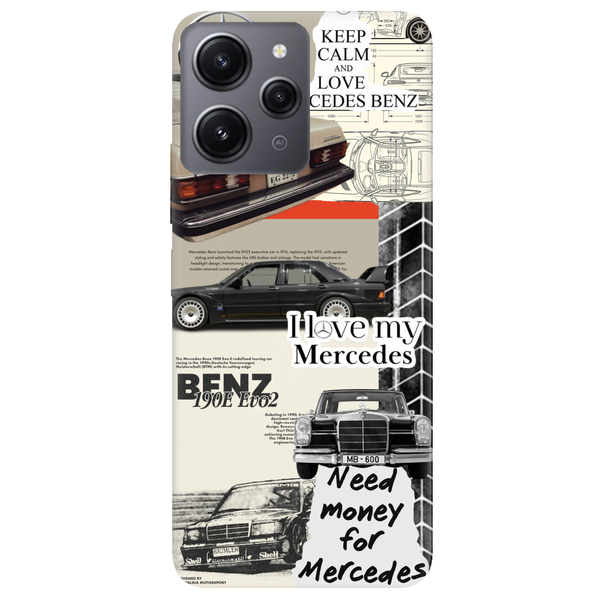 Чохол для Xiaomi Redmi 12 Mercedes - фото 1 - Чохли для телефонів