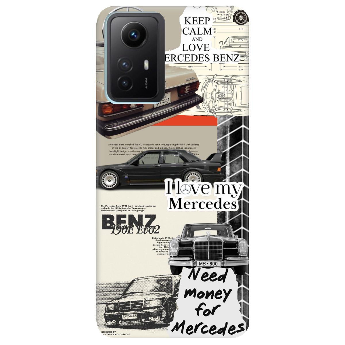 Чехол для Xiaomi Redmi Note 12s Mercedes - фото 1 - Чехлы для телефонов