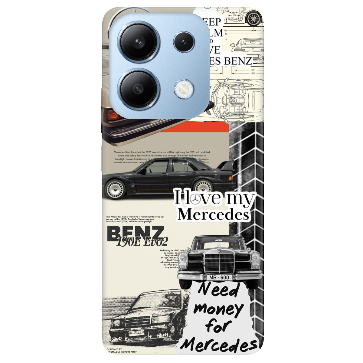 Чехол для Xiaomi Redmi Note 13 4G Mercedes - фото 1 - Чехлы для телефонов