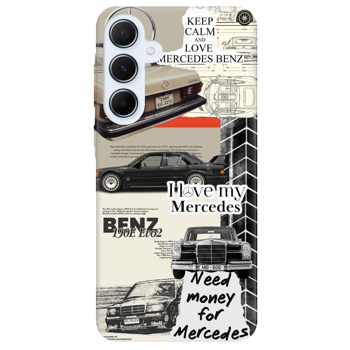 Чехол для Samsung Galaxy A55 Mercedes - фото 1 - Чехлы для телефонов