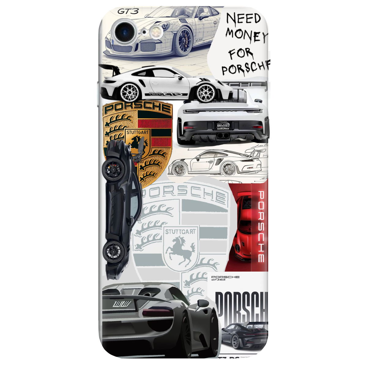 Чехол для Apple iPhone 7 Porsche - фото 1 Чехол для Apple iPhone 7 Porsche - фото 1 - Чехлы для телефонов